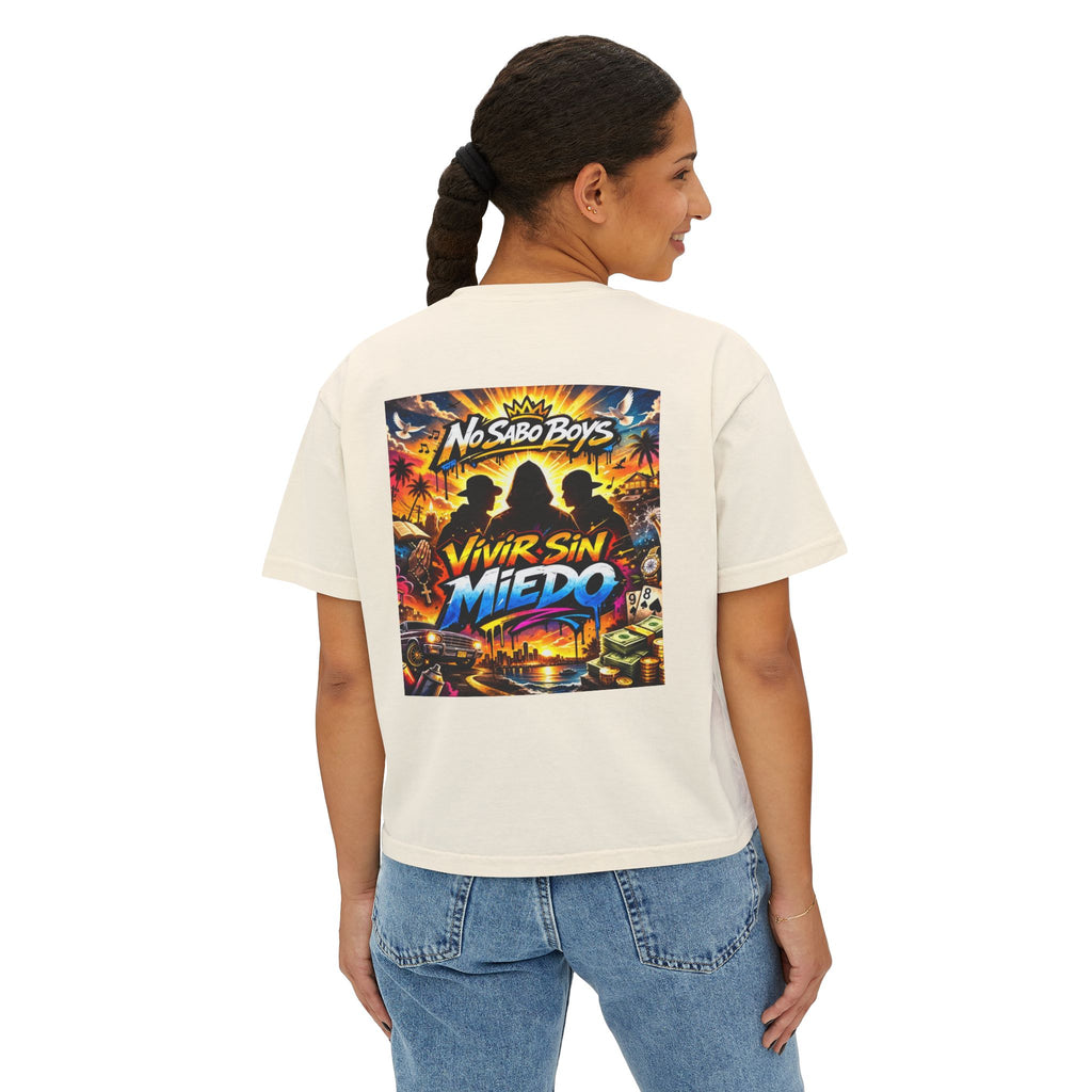 No Sabo Boys-"Vivir Sin Miedo"-Boxy Tee
