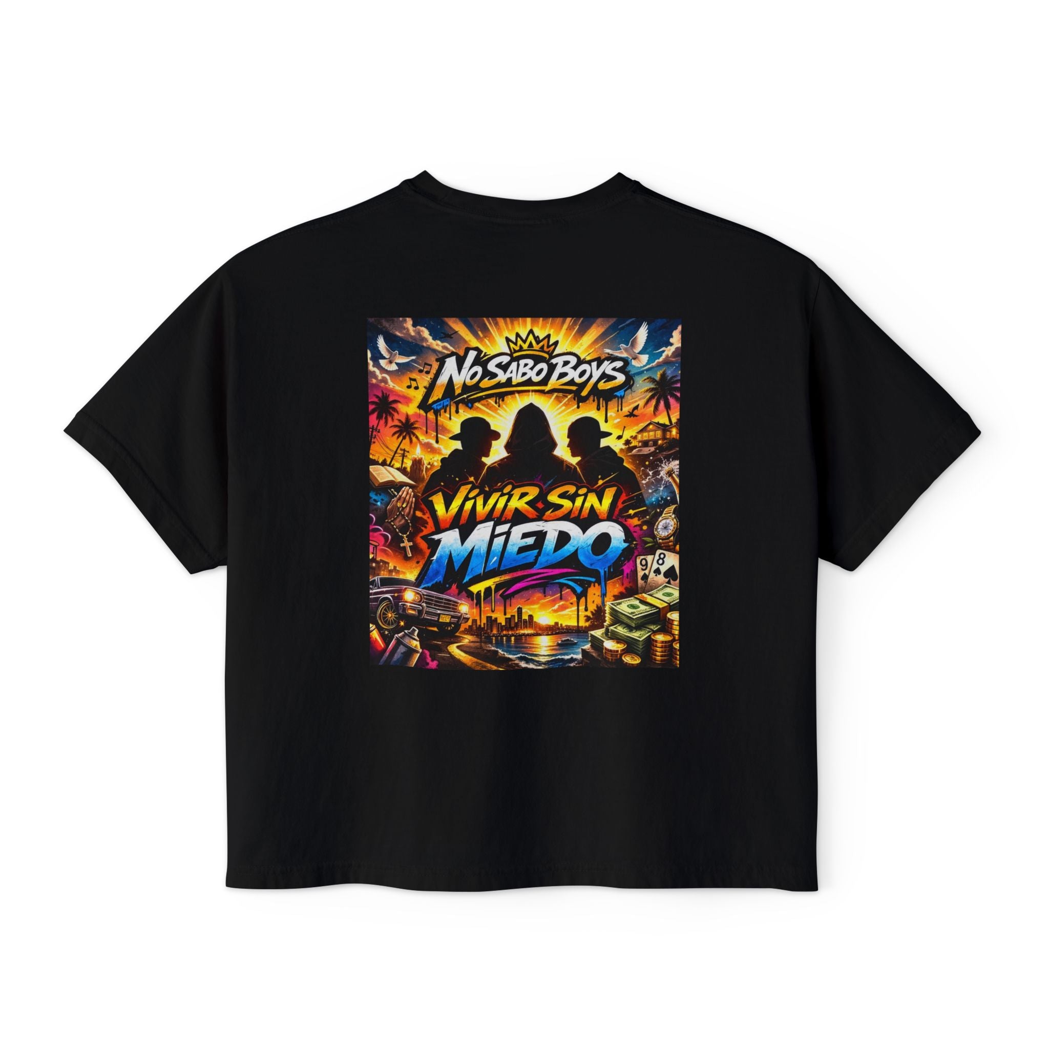 No Sabo Boys-"Vivir Sin Miedo"-Boxy Tee
