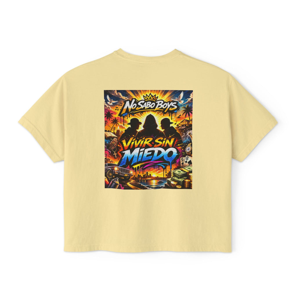 No Sabo Boys-"Vivir Sin Miedo"-Boxy Tee