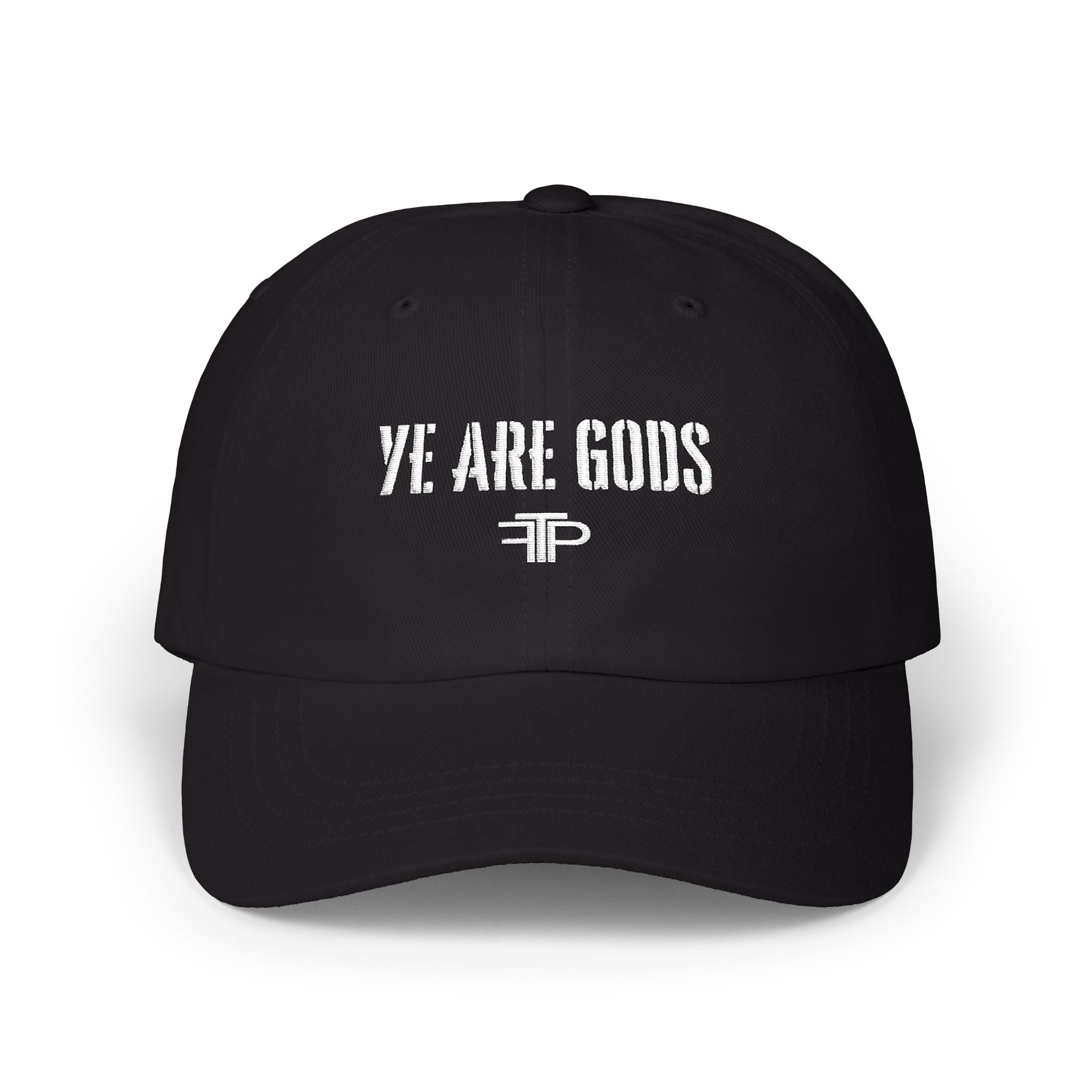 We Are Gods- Embroidered Black Dad Hat