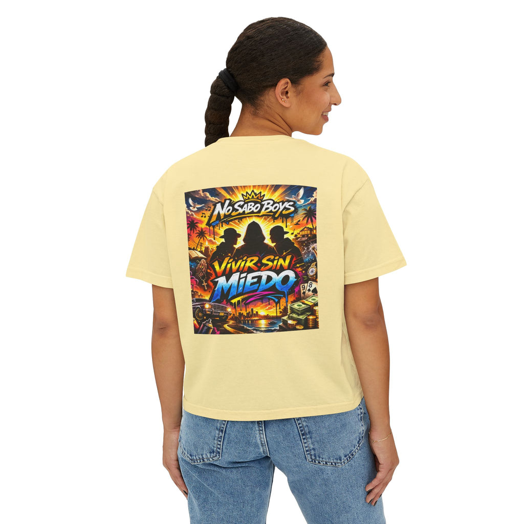 No Sabo Boys-"Vivir Sin Miedo"-Boxy Tee