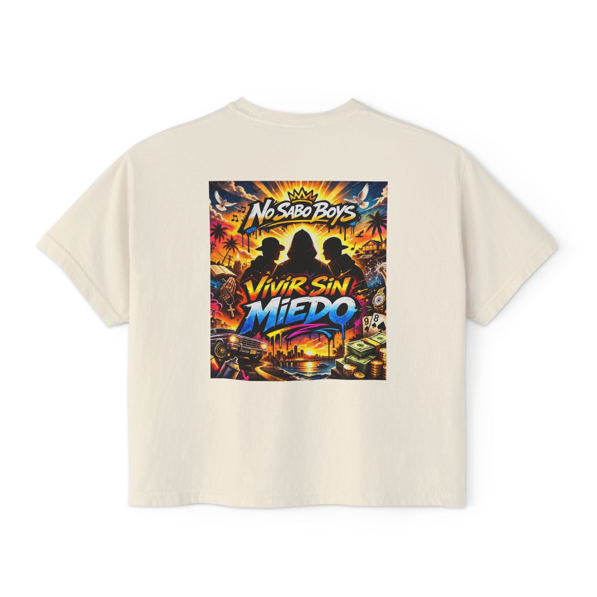 No Sabo Boys-"Vivir Sin Miedo"-Boxy Tee